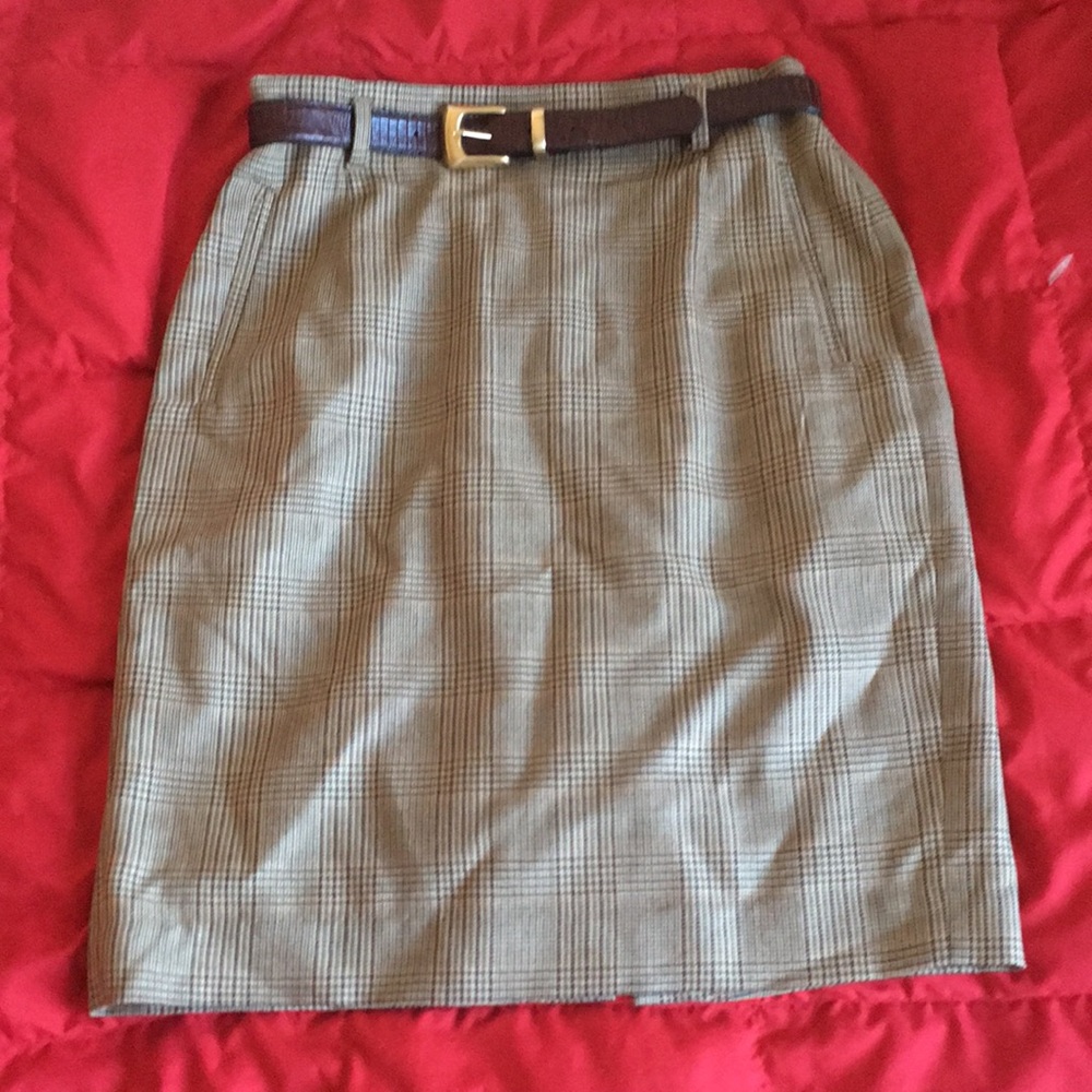 Rafaella Petites 100% Worsted Wool Fully Lined Skirt